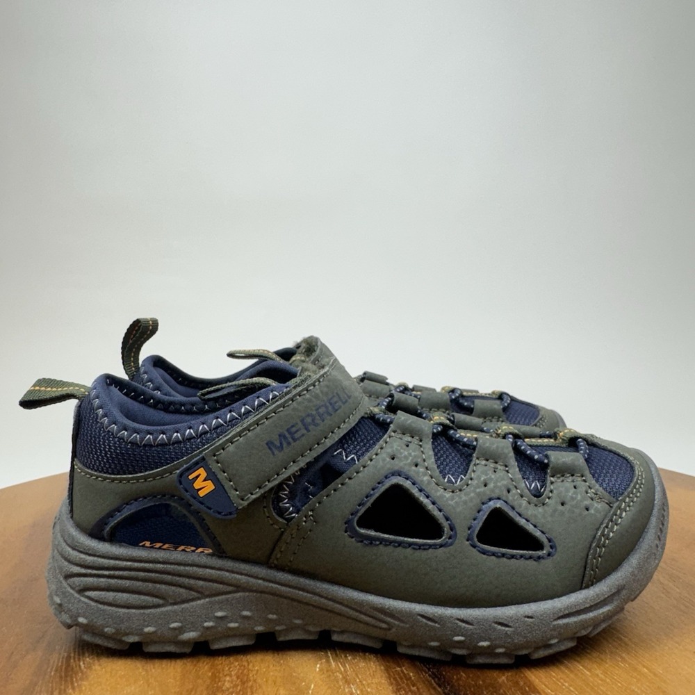 New NWOB Big Kids Merrell Explorer Compass Green Sport Trail Sandals Size 1 Y